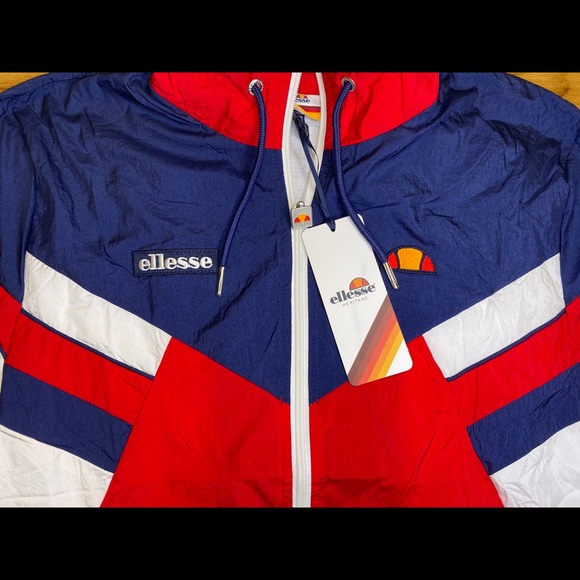 Ellesse HERITAGE Sempre Men’s Red/Navy/White Track - Picture 1 of 4